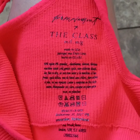 🔥 NWOT!! 🔥 Free People Happiness Runs scoop neck sport bra Size M/L - Picture 9 of 12